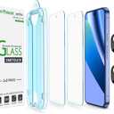 amFilm Auto-Alignment OneTouch for Google Pixel 10a [6.3"] Screen Protector + Camera Lens Protector, Tempered Glass, 30 Seconds Installation, Bubble Free, Case Friendly, Anti-Scratch [2+2 Pack]