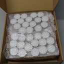 32 Set Tealight Candles with Gold Candle Holders Unscented Smokeless Votive Candles for Table Centerpiece Glass Ribbed Tealight Holders Bulk for Home Living Room Wedding Christmas Birthday