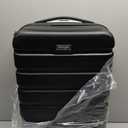 Wrangler 20" Hardside Spinner Carry-On Luggage, Black, 22-inch