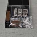 YO&YOYE Compatible with Lexus Key Fob Cover with Keychain Leather Key Case Protector Fit for RX ES GS LS NX RS GX LX RC LC (Model 1, Grey)