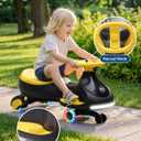 Garvee 12V Electric Wiggle Car for Toddler,2 in 1 Swing Car with Pedal,4MPH