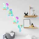 Pooqla Colorful LED marquee letter lights with Remote light Up Signs Party Bar Decorations for The Home - Multicolor A