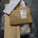 AMADA HOMEFURNISHING Floating Shelves for Wall - Wood Wall Shelves for Room Set of 6 - Wall Shelf for Bathroom, Bedroom Storage, Living Room and Kitchen Wall Decor