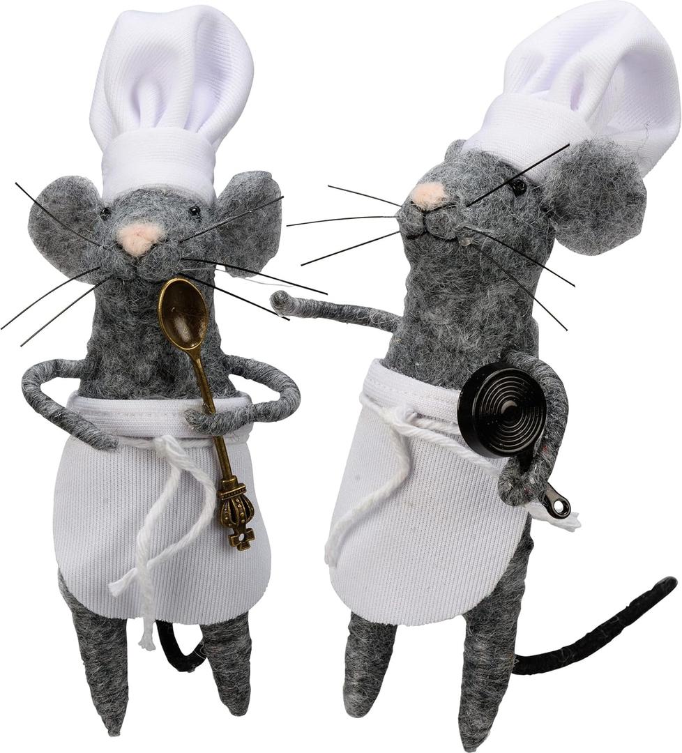 Primitives by Kathy Kitchen Mice Collectible Figurine Set