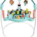 Fisher-Price Baby Bouncer Colorful Corners Jumperoo Activity Center with Music Lights Sounds & Developmental Toys