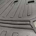 Floor Mats for Toyota Sienna 8 Seat 2025-2021(Not for 2025 Platinum Edition) Full Set All Weather Floor Mats for Toyota Sienna Accessories 2025-2021 TPE Trunk Mat with Backrest Mat Black