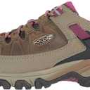 KEEN Women's Targhee 3 Low Height Waterproof Hiking Shoes, Weiss/ Boysenberry, 9.5