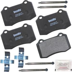 Bendix Priority1 CFM592A Semi-Metallic Rear Brake Pads for Select Models Cadillac CTS, STS, Chevrolet Camaro, SS, Chrysler 300,Dodge Challenger, Charger, Durango, Magnum, Ferrari F430,Jaguar S-Type, Super