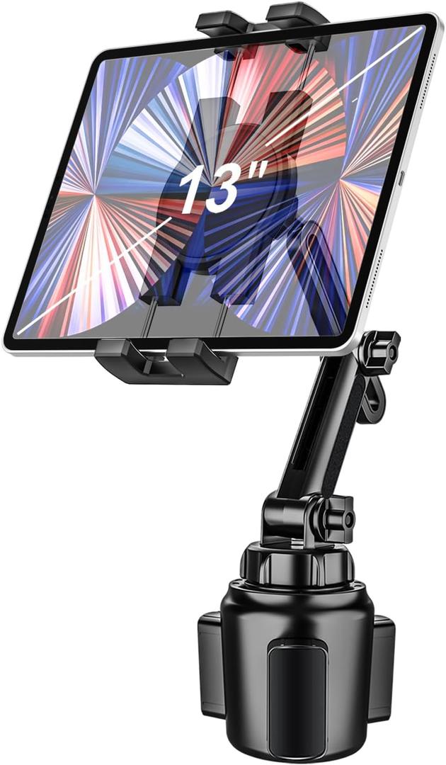 woleyi Cup Holder Car Tablet Mount, iPad Mount Holder for Car/Truck, 360 Rotation Adjustable Universal Tablet Stand Cradle Compatible with iPad Pro Air Mini, Galaxy Tabs, Cell Phones, 4.7-13" Devices woleyi Cup Holder Car Tablet Mount, iPad Mount Holder for Car/Truck, 360 Rotation Adjustable Universal Tablet Stand Cradle Compatible with iPad Pro Air Mini, Galaxy Tabs, Cell Phones, 4.7-13" Devices