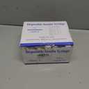 1ml Syringes 30G 1/2" 13mm Needle U-100 Disposable Lab Syringe, 100 Pack