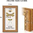Ornate Classic Gold 10x20 Picture Frame with Raised Leaf Border, 10 x 20 in