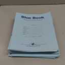 ROARING SPRING Exam Blue Books, 50 School Examination Booklets, 8.5" x 7", 6 Sheets/12 Pages, Wide-Ruled with Margin Student Testbook, Made in USA