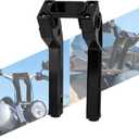 Motorcycle Handlebar Risers Handle Bar Riser Fit For Harley Softail Sport Glide Street Bob Lowrider ST FXST 2018-2023 with 1.0" Clamping Area (Black 10 inch tall)