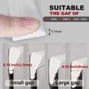 196 Wedge-Shape Window Weather Stripping Door Seal Strip,Self-Adhesive Foam Soundproofing Frame Winter Insulation for Front Exterior Door,Noise Cancelling Window Inserts,White (16.5 Ft (196 in))