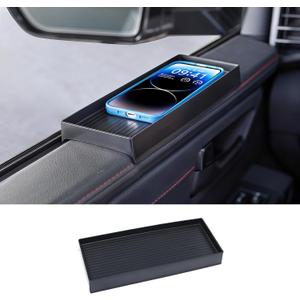 Drivers Side Window Tray Compatible with 2022-2024 2025 2026 Toyota Tundra and 2023-2026 Toyota Sequoia Accessories Door Extra Storage Organizer for Phone/Keys/Cards (Only for Driver Side)