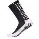 LUX Sports Anti Slip Calf Soccer Socks,Non Slip Football/Basketball/Hockey Sports Grip Pads Socks - Black