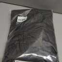 NLMUVW Round Fitted Vinyl Tablecloth with Elastic Edge 100% Waterproof Oil Proof PVC Table Cloth Wipe Clean Table Cover for Indoor and Outdoor, Black, 40"- 44"