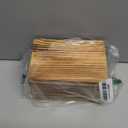 DRASTAR Index Card Holder, 3x5 Index Card Box, Wooden Index Card Organizer with 45 Dividers, Flashcard Notecard Holders for Home Office, Brown