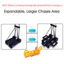 Car Seat Travel Cart for Airport, Foldable Car Seat Dolly & Roller, 90lbs Capacity Car Seat Carrier for Airport Travel, Compact Stowable Base Plate, Universal Fit for Most Brands