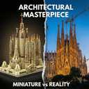 BBTiloBrix Sagrada Família Church Architectural Building Block Set, 10328 Pieces Collectible Cathedral Model, Spain Landmark Construction Kit for Adults,Home Decor Gift for Architecture Enthusiasts