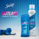 Secret Outlast Antiperspirant Deodorant for Women, 72hr Sweat & Odor Protection, PH Balancing Minerals, Pro-Hyaluronic Acid, Clear Gel, Completely Clean Scent, 2.6 oz (Pack of 2)
