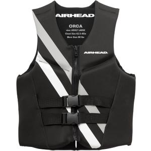 Airhead ORCA Kwik-Dry NeoLite Flex Life Jacket for Adults - USCG Approved Life Vest for Men, Women, Youth & Child, Watersports Vest for Boating, Tubing & PWC, Large