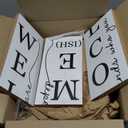 Welcome Porch Wooden Sign Decor,Rustic Porch Standing Decorative Signs,Vertical Plaques for Front Door,Farmhouse Outdoor Indoor Welcome Decoration-47.2"HWhite