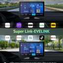 [2025 Upgrade] Apple Carplay Screen for Car&Android Auto Screen with 4K Dash Cam,Backup Camera,Portable 9" HD IPS Screen for Car,GPS Navigation,Bluetooth,AirPlay,AUX/FM for All Vehicles