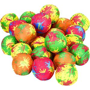 HFATMOS 24 Pcs Water Splash Balls Float Mini Water Bomb Absorbent Ball Bulk for Beach Pool Party Favors Outdoor Game Activities