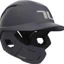 TUCCI Potenza Batting Helmet with Jaw Flap, S/M, Matte Navy, Left-Handed Hitter