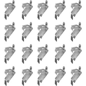 High-Strength Iron Alloy Made into Freezer Shelf Bracket Refrigerator Shelf Bracket Refrigerator Clip for Refrigerators Shelf Support for Square Slotted Pilaster 344-08982-0 (20 Pask)