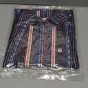 Wrinkle Free Womens Striped Button Down Shirts for Women Long Sleeve Stretch Business Office Formal Work Blouses Tops Medium