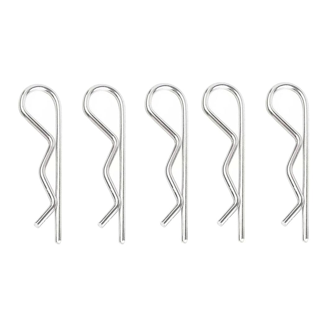 5Pcs Heavy Duty Cotter Pins,Hitch Pins Clip R Clips， Stainless Steel Spring Retaining Wire Hair Pins， Strong Spring Tension Large Hardware Pins for Trailer Tractors Mower Carts Truck Pin Clip M4x90mm