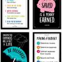 Creative Teaching Press CTP Financial Literacy 4-Poster Pack for Classroom 10609 (19"L x 13.4"W)