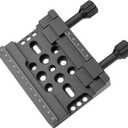 2in1 Telescope Scope Dual Dovetail Saddle Clamp Mount Base for Losmandy Vixen Style Plate Rail Bar Adapter Astronomical Astronomy OTA Bracket Tripod Equatorial Head - Support Drop-in Mounting