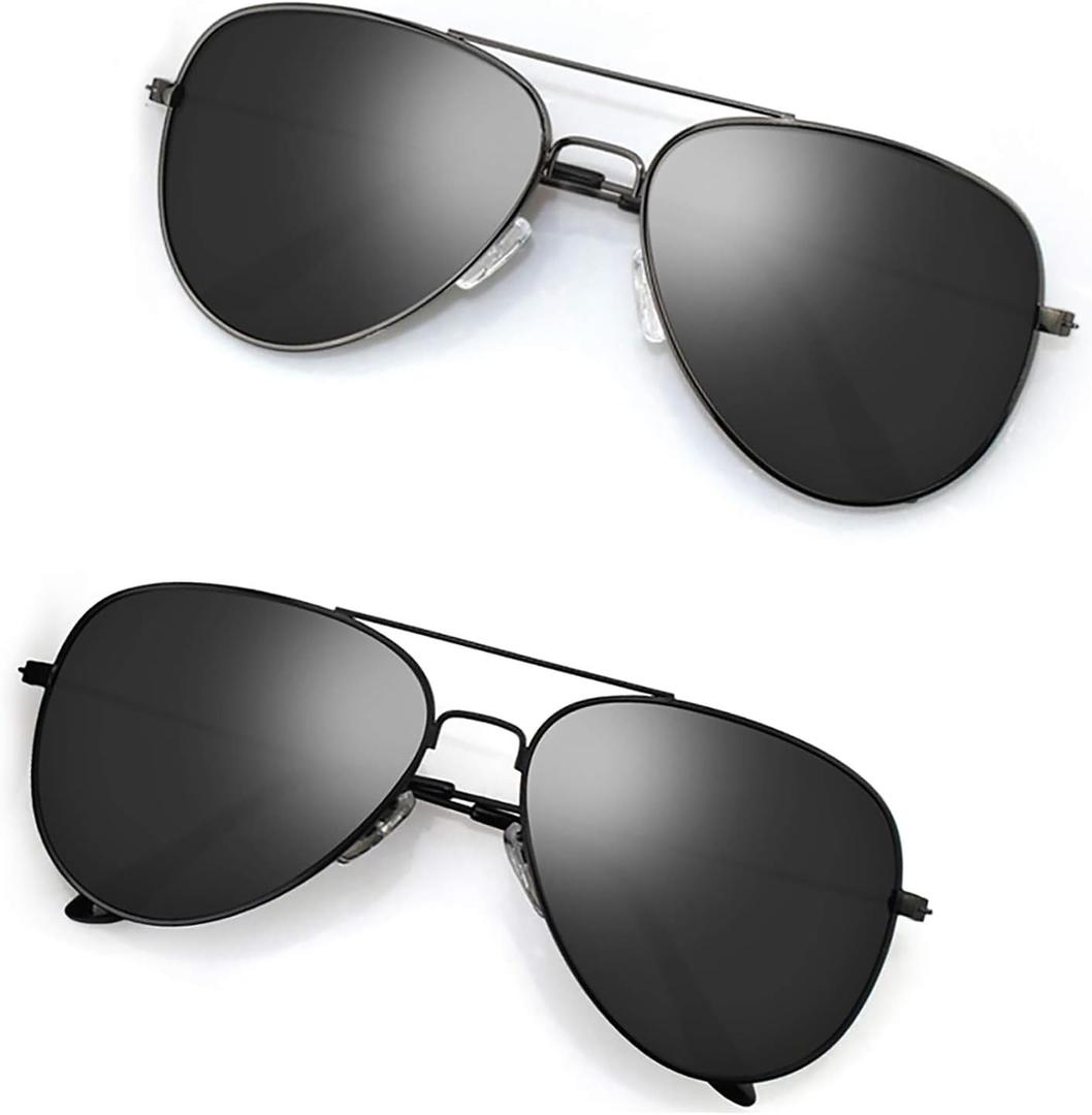 Polarized Aviator Sunglasses for Men/Women Metal Mens Sunglasses Driving Sun Glasses