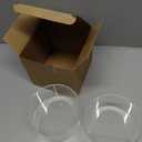 Jerify 2 Pcs Acrylic Risers Display Stands, 5.91'' 5.12'' 3.54'', Clear Round Nesting Pedestal Shelf with Hollow Bottom for Tabletop Jewelry Display,