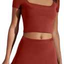 Neweek Tennis Dresses for Women with Shorts 2 Piece Workout Skirt Sets Golf Dress S 