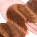 Color #30 Bundles Human Hair Light Brown Bundles 14 16 18 inch LadrXadr 30 Body Wave Bundle 150g