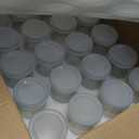 Glass Jars, KAMOTA 40 PACK 6 oz Clear Jars With PE Lids for Pudding, Yogurt, Jam, Honey, Wedding and Shower Favors(200ml) (200ml)