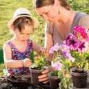 homenote Clear Nursery Pots for Plants,3/4/5/6.7 Inch Plant Pot for Planting Plastic Seedling Pots with Drainage Holes Seed Starter Pot Flower Pots High Transparency with 20 Plant Labels (36 Pack)