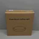 DAKASON LED Flush Mount Ceiling Light Fixture 12.5'' 25W 1500LM, 3000/4000/5000K CCT Selectable, Painted Woodgrain and Black Frame, Dimmable Modern LED Ceiling Light for Kitchen, Hallway, Living Room