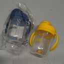 Dr. Brown's Milestones Baby's First Straw Cup, Training Cup with Weighted Straw, 9oz/270mL, Dark Blue/Vintage Yellow, BPA Free, 6m+, 2 Pack