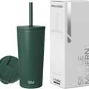 Simple Modern Insulated Tumbler with Lid and Straw | Iced Coffee Cup Reusable Stainless Steel Water Bottle Travel Mug | Gifts for Women Men Her Him | Classic Collection | 20oz | Forest