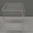 Jumping Spider Enclosure - Acrylic Terrarium Habitat for Spiders, Tarantulas, Snail, Mantis, Lizard, and Small Reptiles, Dual Magnetic Doors (6x6x9 inch)