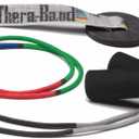 THERABAND Shoulder Pulley, Overhead Shoulder Pulley for Physical Therapy, Over the Door Pulley with Foam Handles and Color Coded Rope for Increasing Range of Motion, Overdoor System for Rehabilitation (Bulk)