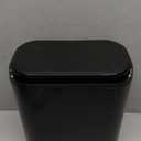 Compost Bin Hanging Trash Can with Lid Under Sink for Kitchen, Food Waste Bin for Countertop with Lid, Mountable Garbage Can for Bathroom, RV, 8L/2.6Gal (Black)