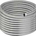 EVIL ENERGY 6AN Fuel Line, AN6 Braided Fuel Hose Nylon CPE 20FT Silver