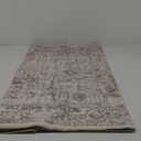Area Rug 3x5Machine Washable Vintage Living Room Distressed Non Slip Carpet Traditional Indoor Bedroom Grey Retro Floral Accent Throw Large Rug for Office Kitchen Bathroom Dining Room
