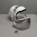 Spooktacular Creations Astronaut Helmet for Kids with Movable Visor Pretend Role Play Accessory Toy Set Halloween Costumes (White)